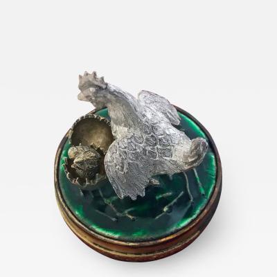 Stuart Devlin Stuart Devlin Silver Gilt Surprise Chicken Egg London 1981