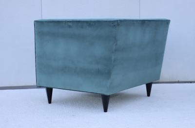 Stuart Scott Tufted Tux Club Chairs In Velvet
