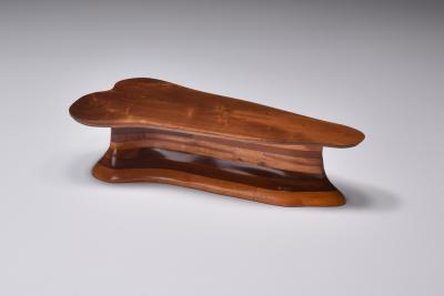 Studio Craft Solid Wood Coffee Table Mid Century Modern Era USA 1970s