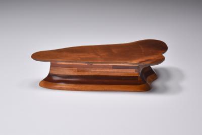 Studio Craft Solid Wood Coffee Table Mid Century Modern Era USA 1970s