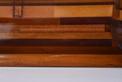 Studio Craft Solid Wood Coffee Table Mid Century Modern Era USA 1970s
