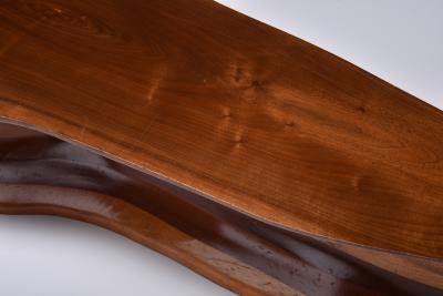 Studio Craft Solid Wood Coffee Table Mid Century Modern Era USA 1970s
