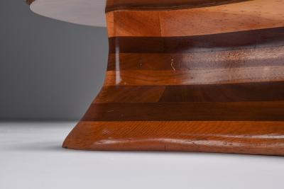 Studio Craft Solid Wood Coffee Table Mid Century Modern Era USA 1970s