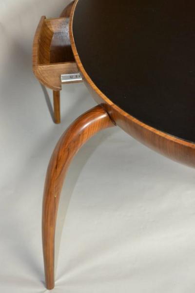 Studio Crafted Spider Leg Oval Writing Desk 1970s