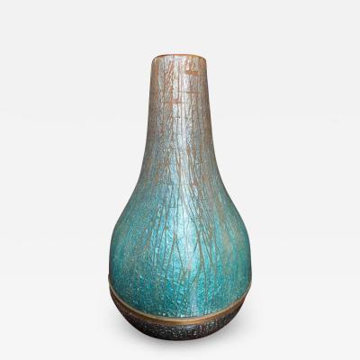 Studio Del Campo Del Campo 1960s Italian Enamel Vase Rare