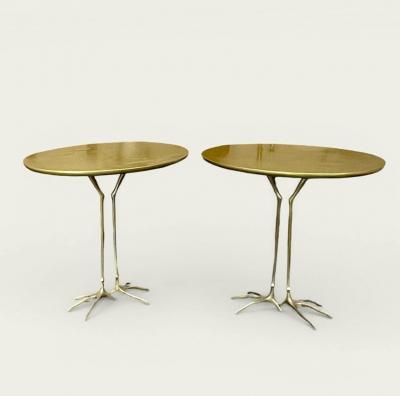 Studio Simon Meret Oppenheim Pair of Traccia Tables Studio Simon Italy circa 1972