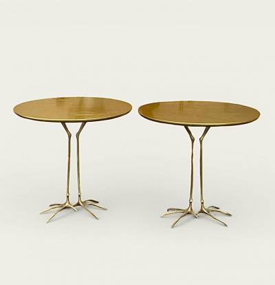 Studio Simon Meret Oppenheim Pair of Traccia Tables Studio Simon Italy circa 1972