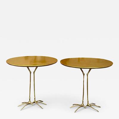 Studio Simon Meret Oppenheim Pair of Traccia Tables Studio Simon Italy circa 1972