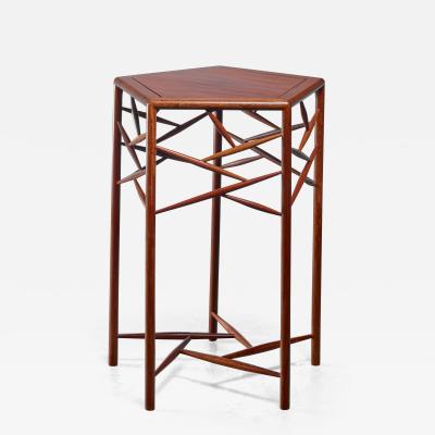Studio craft wood side table American 1960s