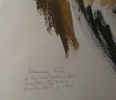 Study of a Bear for the Golden Bears by Tom Hardy 1979