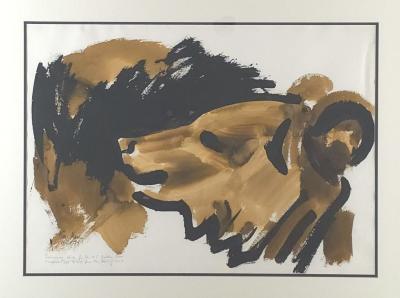 Study of a Bear for the Golden Bears by Tom Hardy 1979