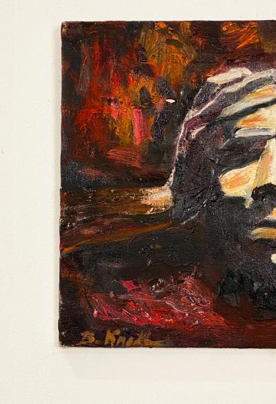 Study of a Face Oil on Canvas