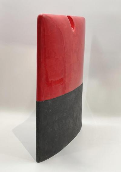Stuning Ceramic Sculpture of a Kimono Signed