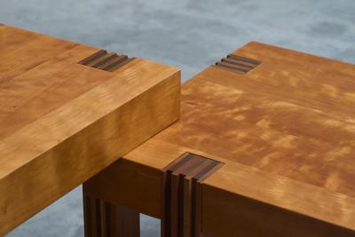 Stunning Architectural Set of Sectional Coffee or Side Tables 1980s
