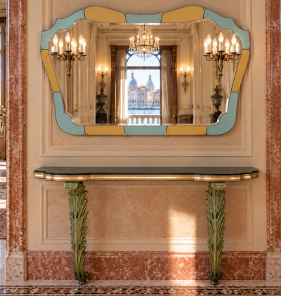 Stunning Art Deco Console Table with Matching Mirror circa 1930s