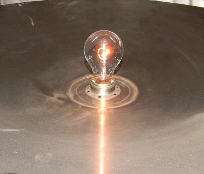 Stunning Art Deco Floor Lamp with glass rods and lights