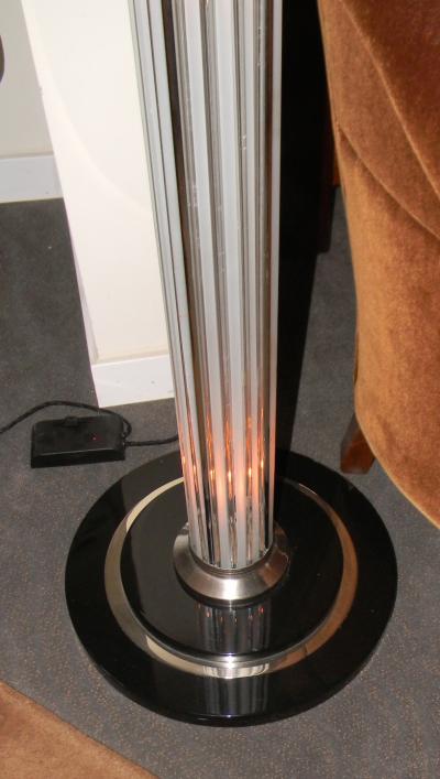 Stunning Art Deco Floor Lamp with glass rods and lights