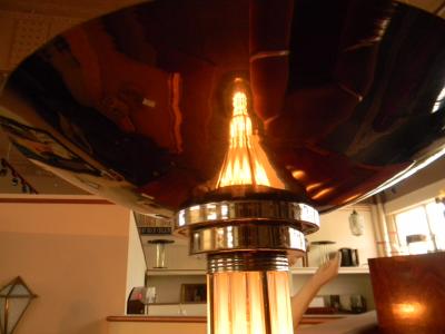 Stunning Art Deco Floor Lamp with glass rods and lights