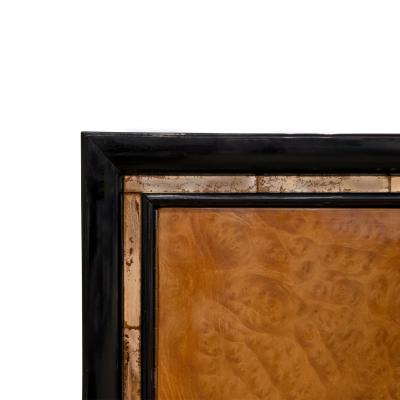 Stunning Italian Credenza with Fontana Arte Glass Elements 1950s