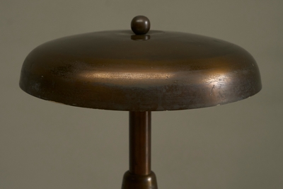 Stunning Italian Table Lamp in Patinated Brass Mid 20th Century