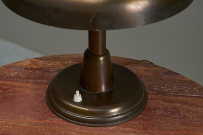 Stunning Italian Table Lamp in Patinated Brass Mid 20th Century