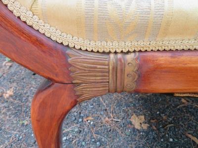 Stunning Karges Parler Deux Hollywood Regency High Low Armchairs