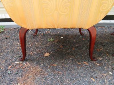 Stunning Karges Parler Deux Hollywood Regency High Low Armchairs