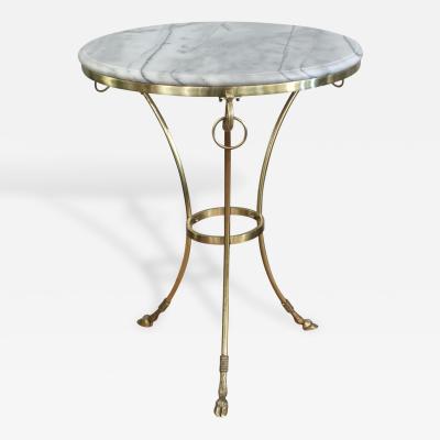 Stunning Neoclassical Marble and Bronze Side Table