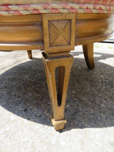 Stunning Pair Hollywood Regency Maison Jansen style Slipper Chairs