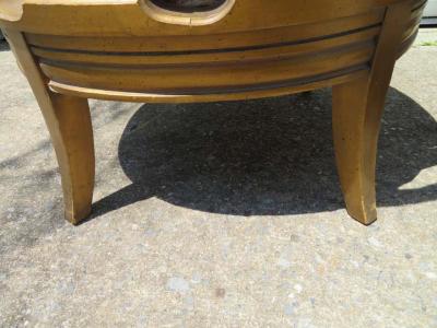 Stunning Pair Hollywood Regency Maison Jansen style Slipper Chairs