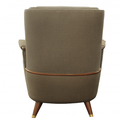 Stunning Pair of Italian Mahogany Club Chairs