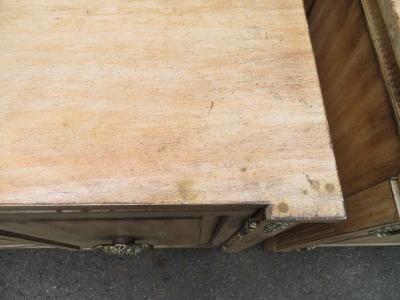 Stunning Pair of Neoclassical Distressed Bachelors Chests Hollywood Regency