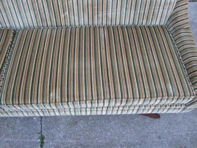 Stunning Splayed Walnut Legs Sofa Mid Century Modern
