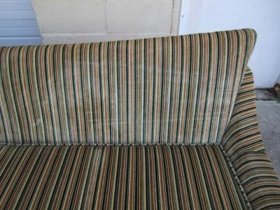 Stunning Splayed Walnut Legs Sofa Mid Century Modern