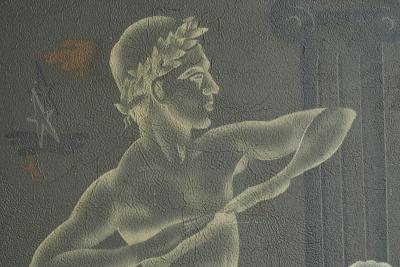 Stunning and Large Ballet Themed Art Deco Art Panel 1940s