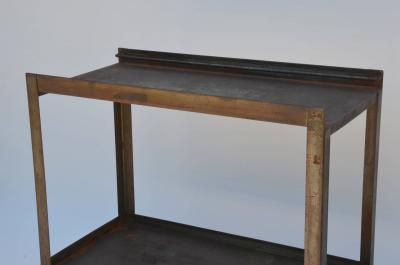 Sturdy Industrial Bar Cart on Wheels