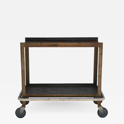 Sturdy Industrial Bar Cart on Wheels