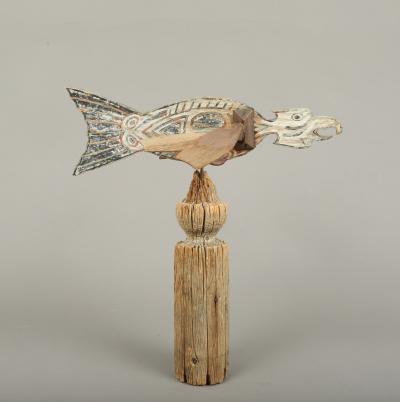 Stylized Folk Art Eagle Whirligig