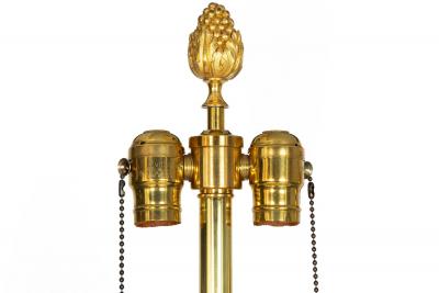 Substantial Pair of French Louis XVI Antique Black Slate Urn Lamps 43 H