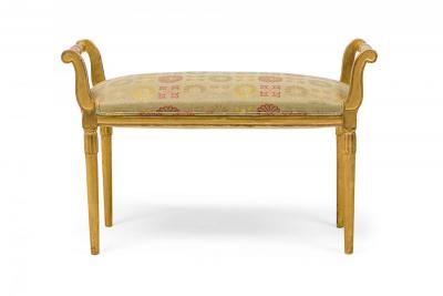 Sue et Mare French Art Deco Giltwood Upholstered Bench