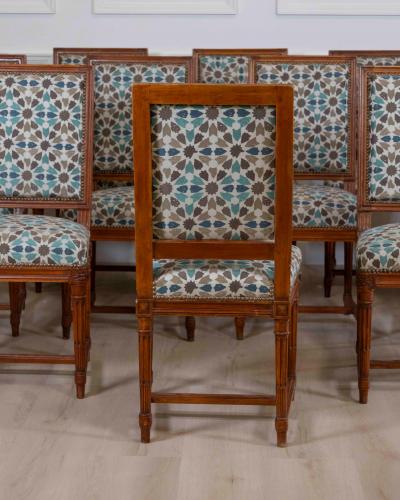 Suite of twelve Louis XVI style chairs