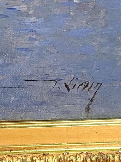 Summerday in Marseille Eugene Galien Laloue