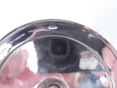 Super Stylish Italian Art Deco Sterling Silver and Bakelite Compote