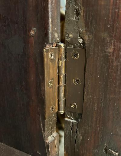 Superb 19th Century Anglo Indian Rosewood Cabinet Intricate Bone Ebony Inlay