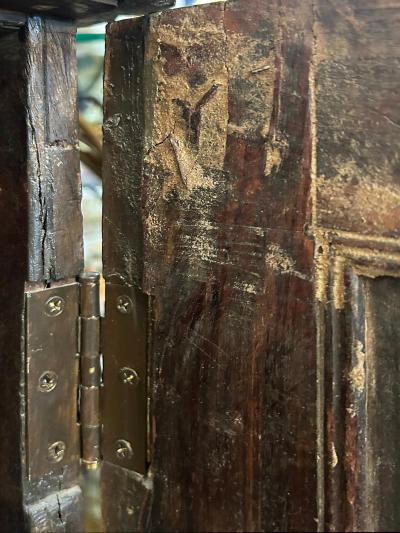 Superb 19th Century Anglo Indian Rosewood Cabinet Intricate Bone Ebony Inlay
