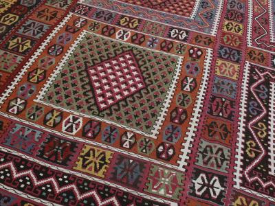 Superb Antique Bayburt Kilim Rug