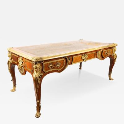 Superb French 19th Century Kingwood Gilt Bronze Mounted Writing Desk 1850