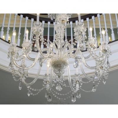 Superb Irish Crystal Louis XVI Style Entryway Chandelier