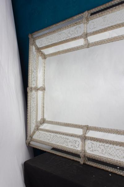 Superb Mid Century Venetian Mirror Murano 1960