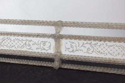 Superb Mid Century Venetian Mirror Murano 1960